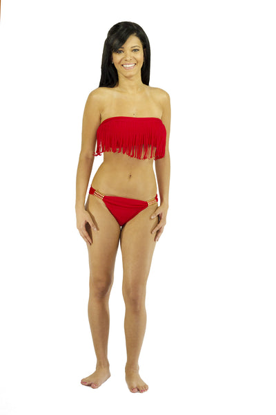 Azedinha Fringe Bandeau Top (more colors)
