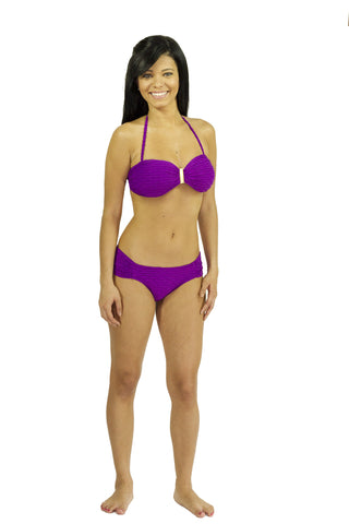 Acai Berry Bikini Set  (black and purple)